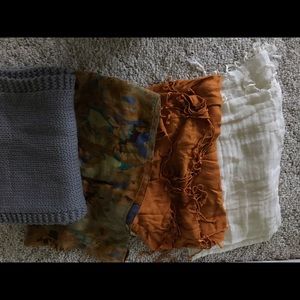 4 scarves